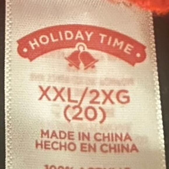 Plus Size Holiday Ugly Sweater Christmas Tree Hooded Pancho Cape Cloak - XXL - Picture 5 of 6